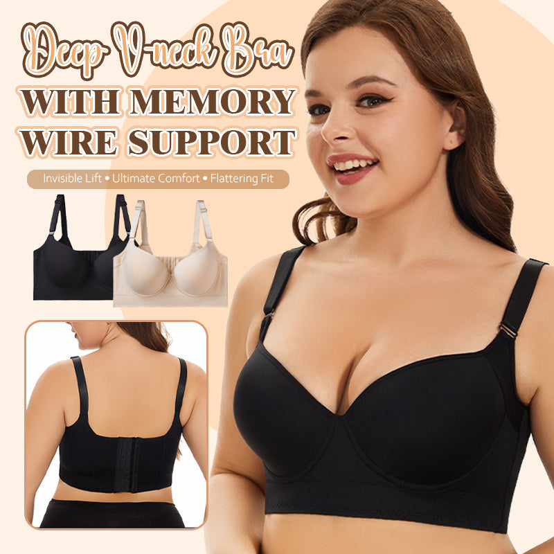 Deep V-neck BH mit Memory Wire Unterstützung 👙