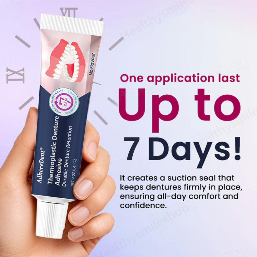 AdhereDent® Thermoplastisch Kunstgebitlijm ⏳ Langdurige Kunstgebitfixatie