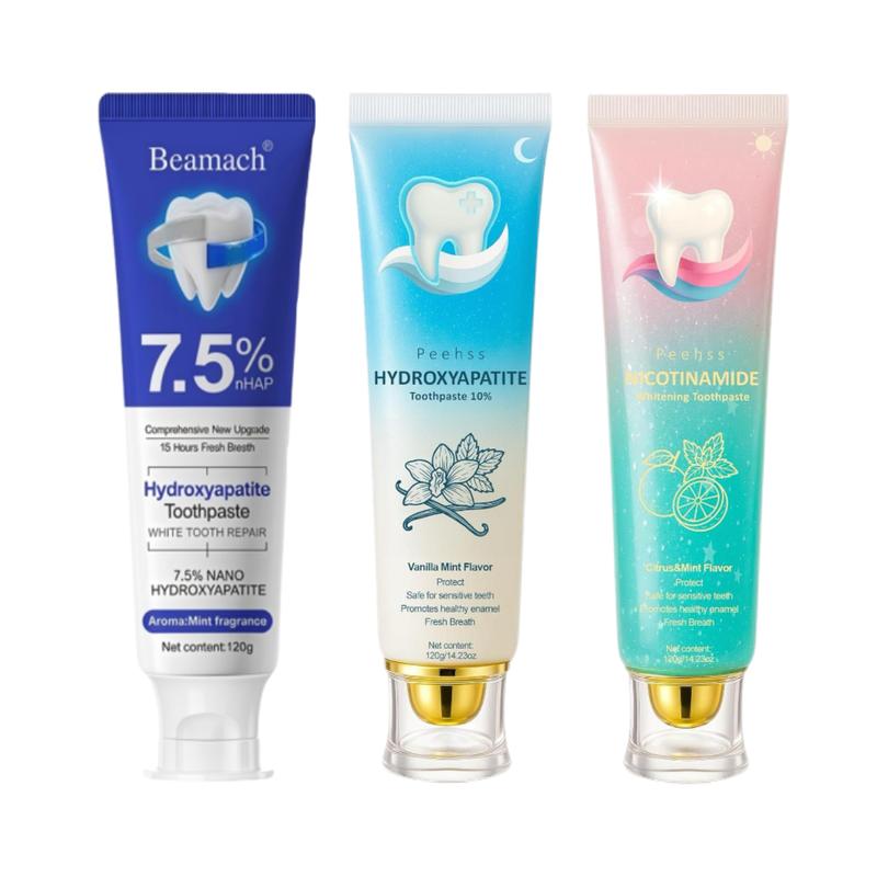 Fluoridfreie 7,5% Nano-Hydroxyapatit Zahnpasta für Zahnschmelzreparatur & Zahnfleischgesundheit