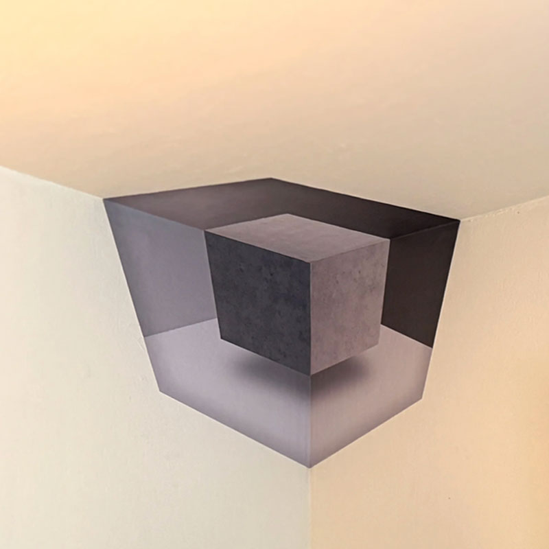 🧩 Modern Geometrisch Hoek Wandsculptuur