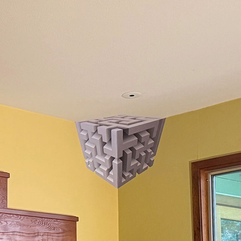 🧩 Modern Geometrisch Hoek Wandsculptuur