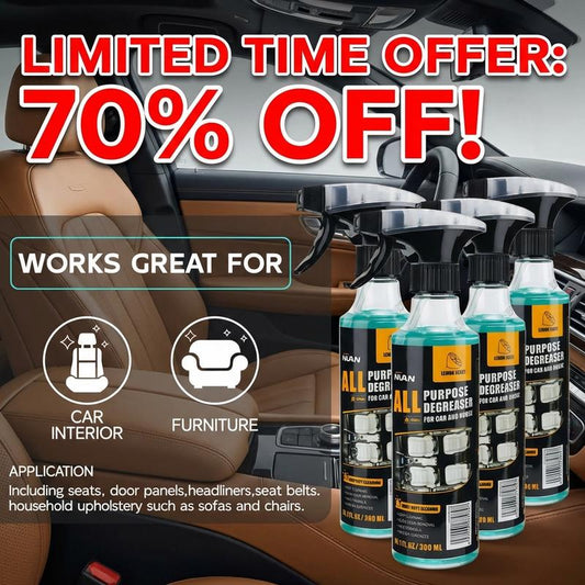 Vielseitiger Reinigungsmittel Spray Ein effektiver Haushaltsreiniger für Küche, Bad und Auto. Entfernt effektiv Fett und Schmutz.